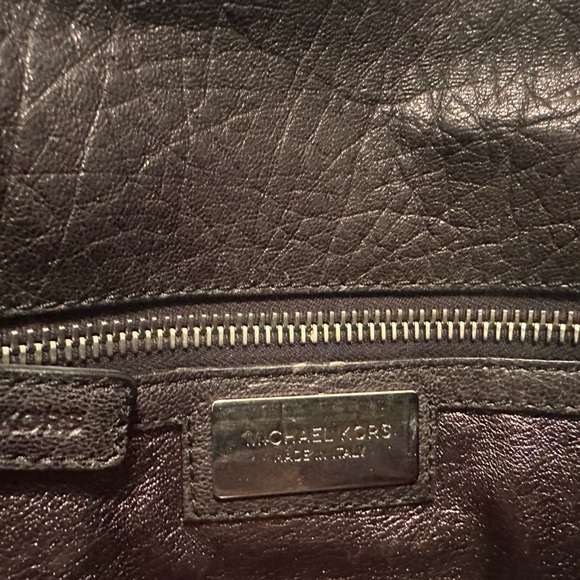 Michael Kors - Black Leather Clutch Purse - Picture 8 of 10